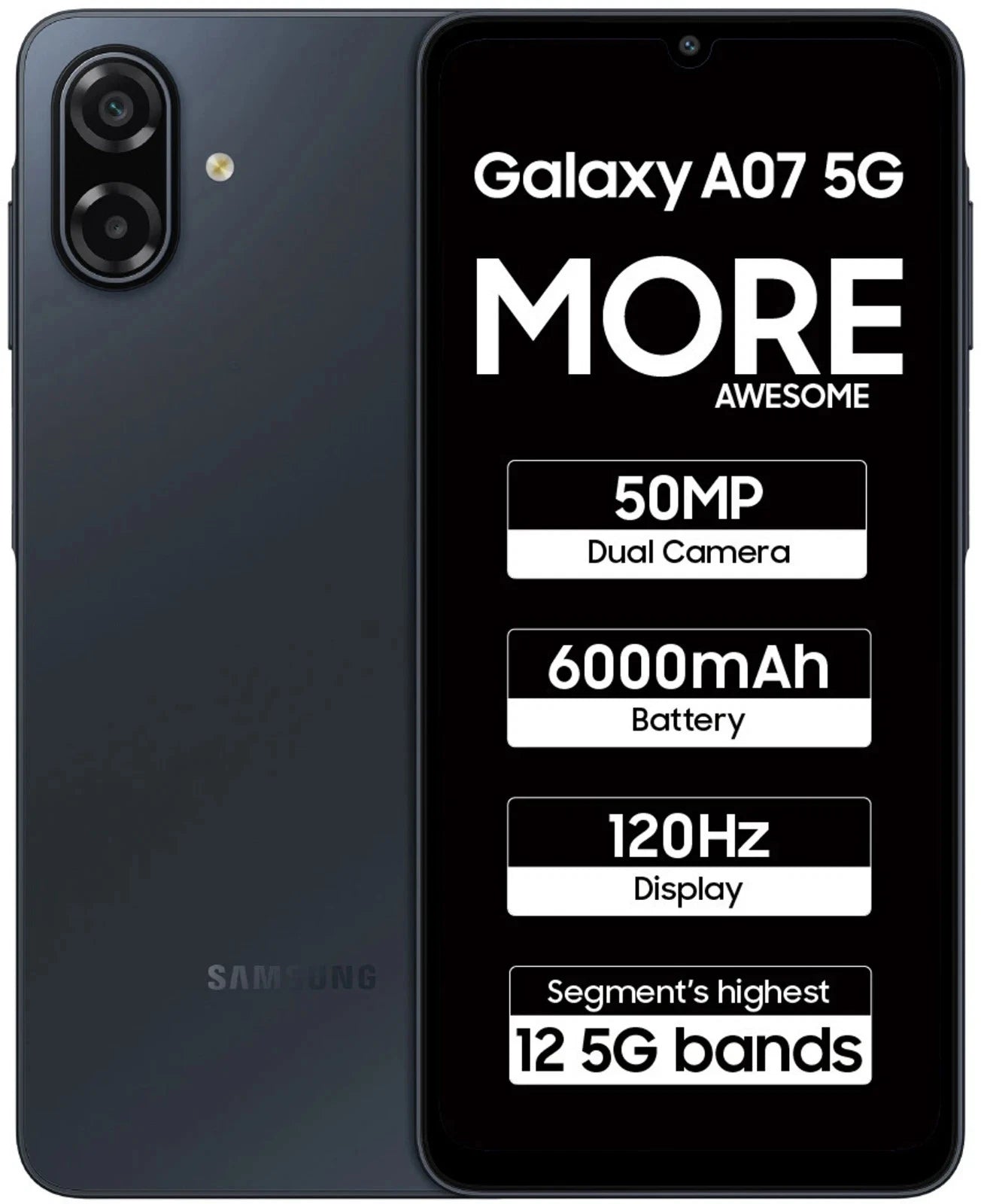 SAM A07 5G 4+64GB GLOBAL Negro