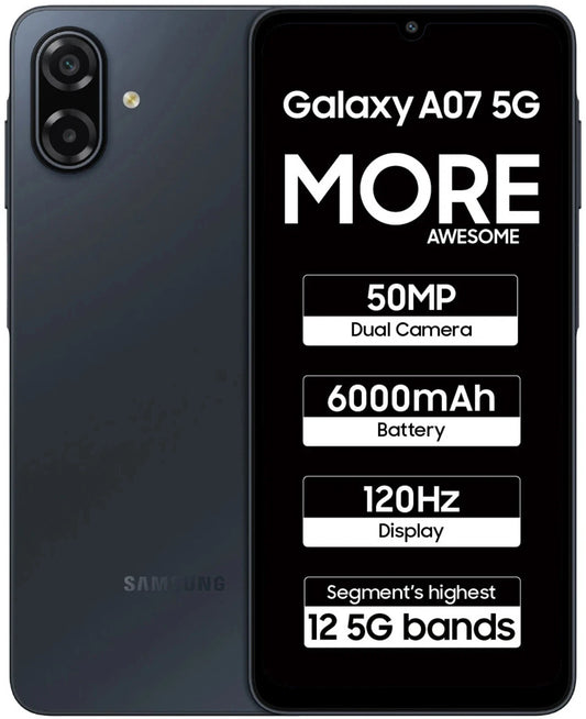 SAM A07 5G 4+64GB GLOBAL Negro